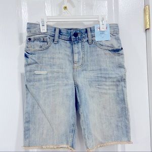 Big kids light washed Jean shorts